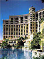 an exterior view of the magnificent Bellagio Resort in Las Vegas an exterior view of the magnificent Bellagio Resort in Las Vegas