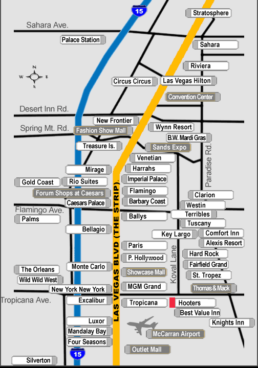 map to Hooters
