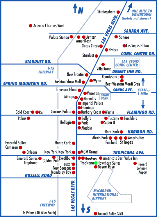 Map to Hawthorn Suites Desert Rose