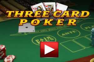 Practice playing Vegas three card poker