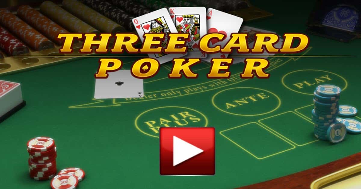 Free Vegas Three Card Poker Practice Game