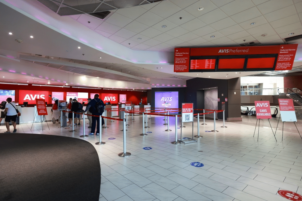 Avis Car Rental Pickup at Harry Reid International Airport 