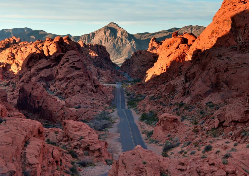 Nevada desert road